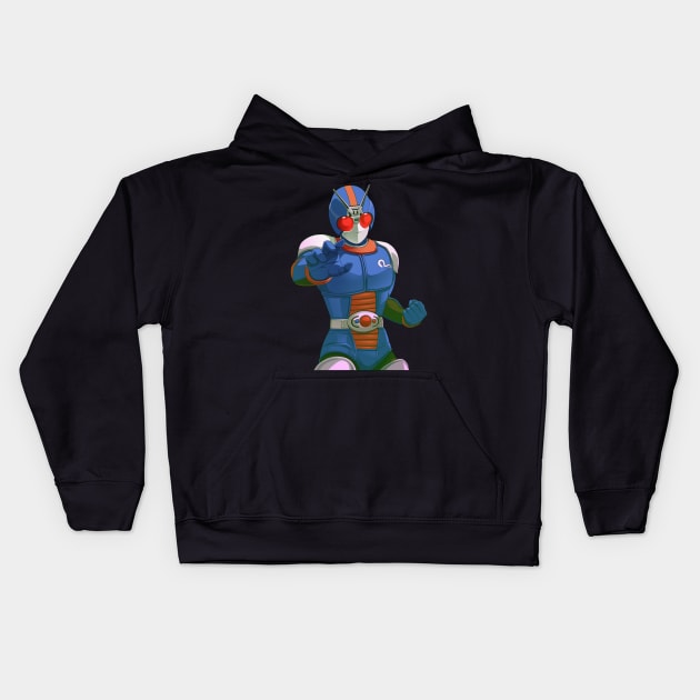 Bio Raida Kids Hoodie by Batang 90s Art